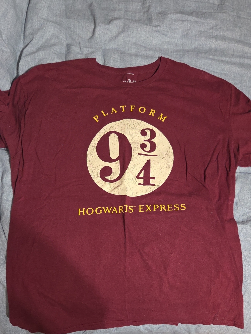 Warner Bros. Maroon Platform 9 3/4 Hogwarts Express Tee